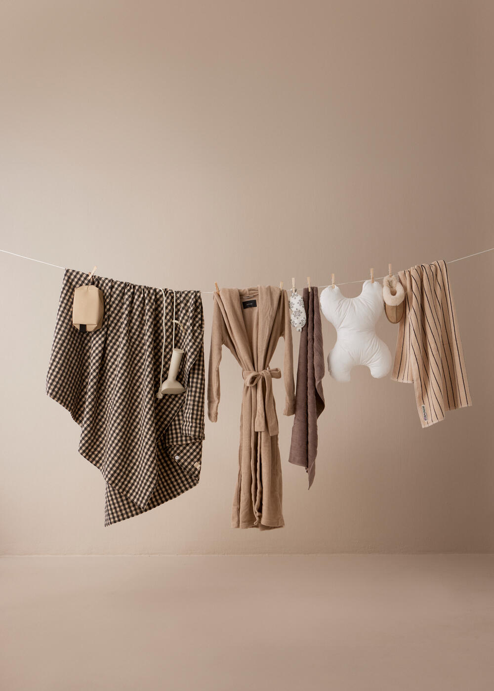 Mount everest fleece badekåbe - Beige